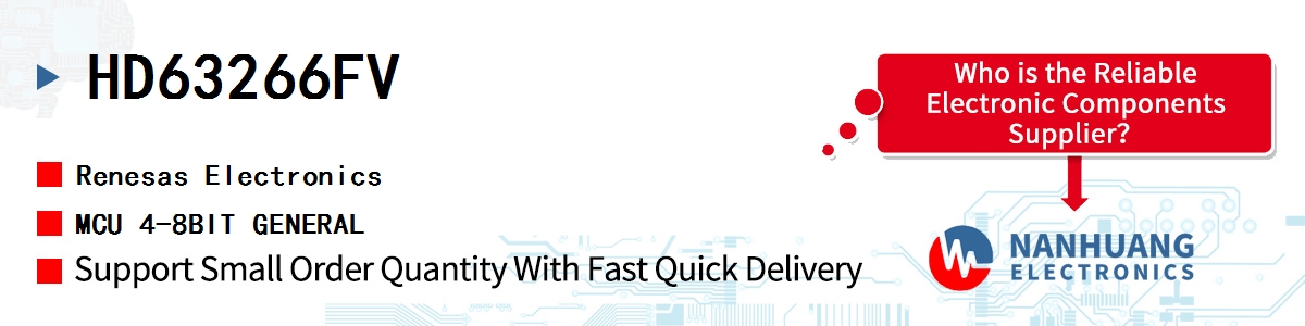 HD63266FV Renesas MCU 4-8BIT GENERAL