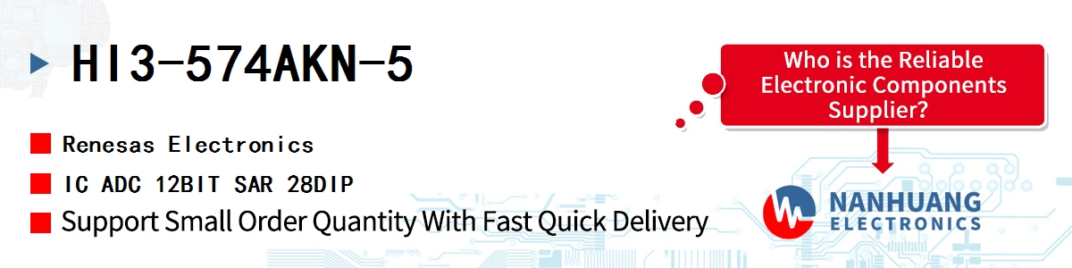 HI3-574AKN-5 Renesas IC ADC 12BIT SAR 28DIP