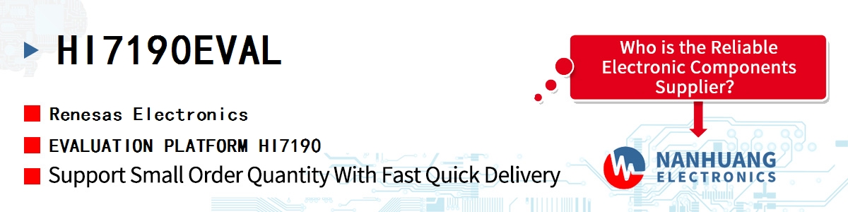 HI7190EVAL Renesas EVALUATION PLATFORM HI7190