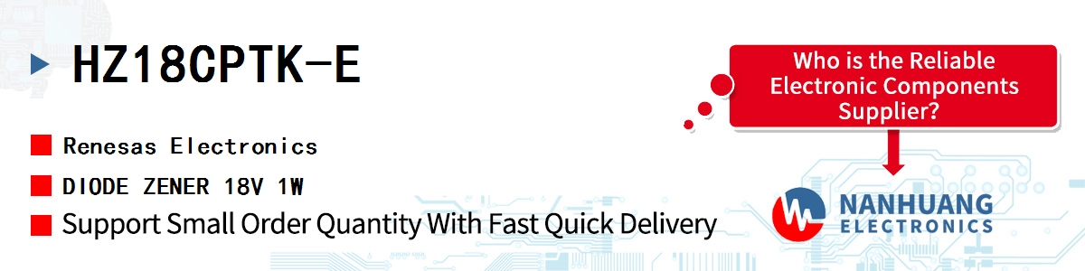 HZ18CPTK-E Renesas DIODE ZENER 18V 1W