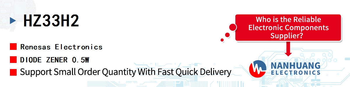 HZ33H2 Renesas DIODE ZENER 0.5W