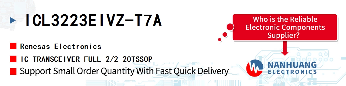 ICL3223EIVZ-T7A Renesas IC TRANSCEIVER FULL 2/2 20TSSOP