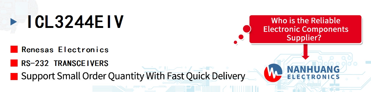 ICL3244EIV Renesas RS-232 TRANSCEIVERS