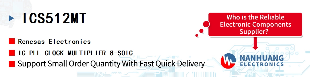 ICS512MT Renesas IC PLL CLOCK MULTIPLIER 8-SOIC