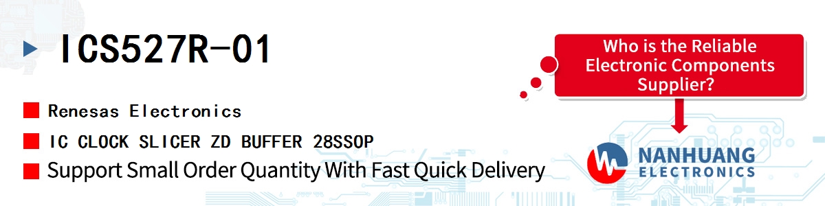 ICS527R-01 Renesas IC CLOCK SLICER ZD BUFFER 28SSOP