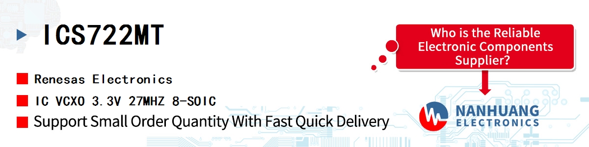 ICS722MT Renesas IC VCXO 3.3V 27MHZ 8-SOIC