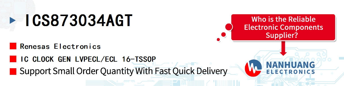 ICS873034AGT Renesas IC CLOCK GEN LVPECL/ECL 16-TSSOP