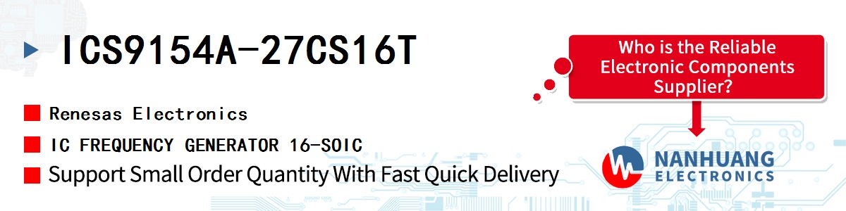 ICS9154A-27CS16T Renesas IC FREQUENCY GENERATOR 16-SOIC