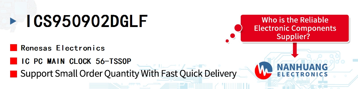 ICS950902DGLF Renesas IC PC MAIN CLOCK 56-TSSOP
