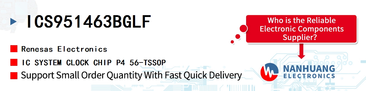 ICS951463BGLF Renesas IC SYSTEM CLOCK CHIP P4 56-TSSOP