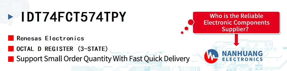 IDT74FCT574TPY Renesas OCTAL D REGISTER (3-STATE)