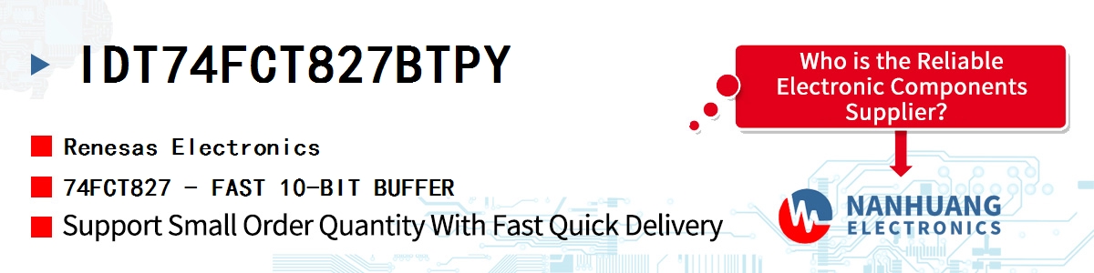 IDT74FCT827BTPY Renesas 74FCT827 - FAST 10-BIT BUFFER