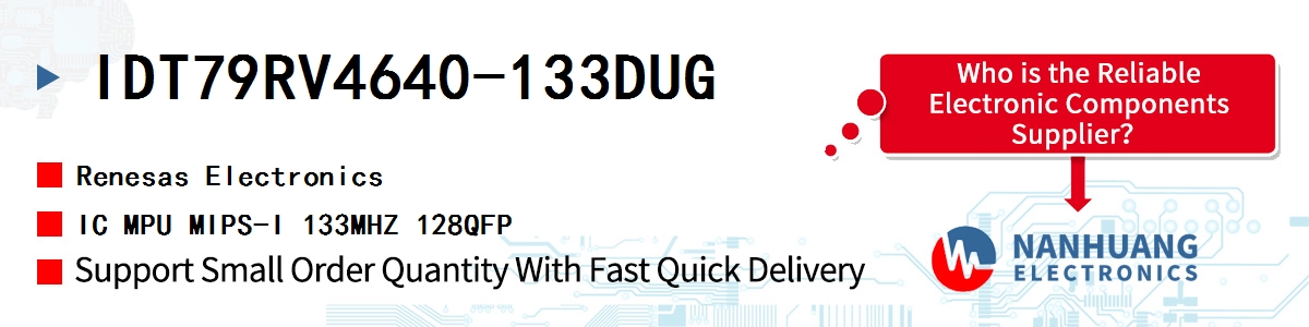 IDT79RV4640-133DUG Renesas IC MPU MIPS-I 133MHZ 128QFP