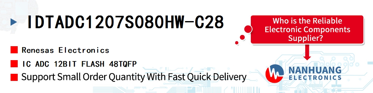 IDTADC1207S080HW-C28 Renesas IC ADC 12BIT FLASH 48TQFP