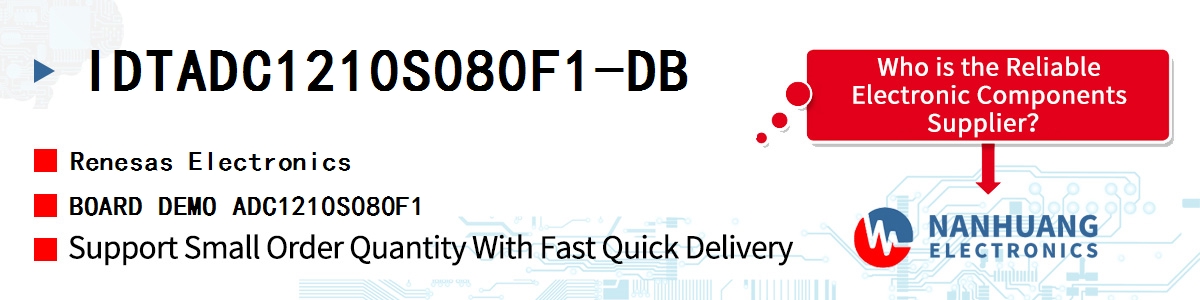 IDTADC1210S080F1-DB Renesas BOARD DEMO ADC1210S080F1