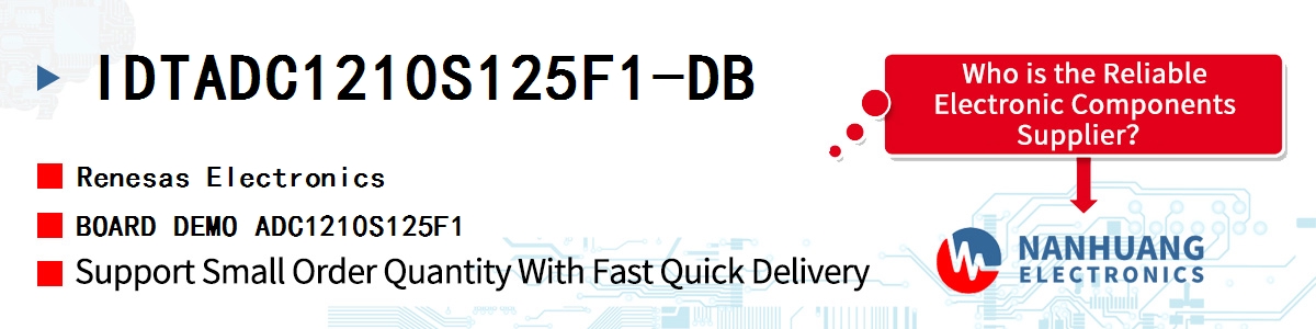 IDTADC1210S125F1-DB Renesas BOARD DEMO ADC1210S125F1