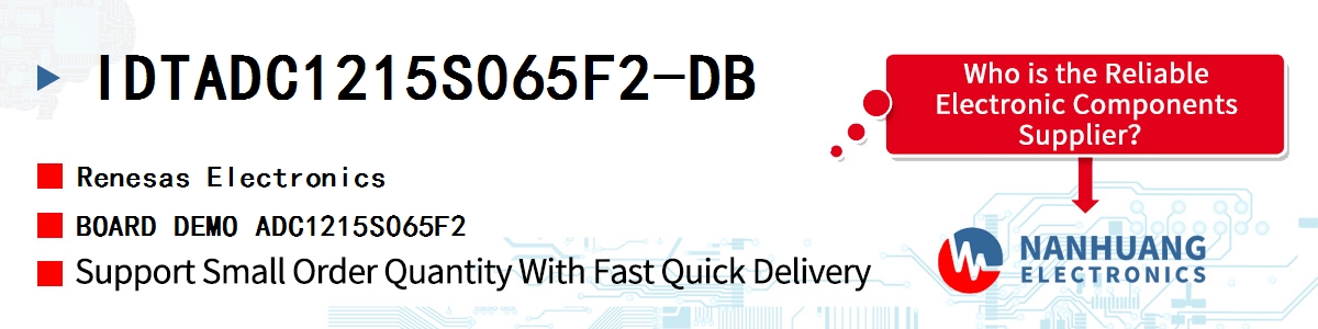 IDTADC1215S065F2-DB Renesas BOARD DEMO ADC1215S065F2