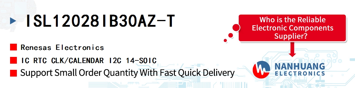 ISL12028IB30AZ-T Renesas IC RTC CLK/CALENDAR I2C 14-SOIC