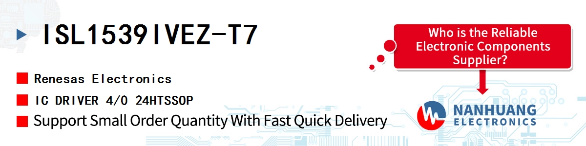 ISL1539IVEZ-T7 Renesas IC DRIVER 4/0 24HTSSOP