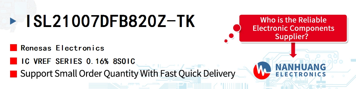 ISL21007DFB820Z-TK Renesas IC VREF SERIES 0.16% 8SOIC