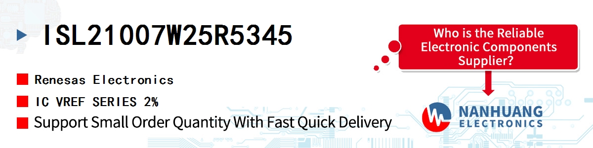 ISL21007W25R5345 Renesas IC VREF SERIES 2%