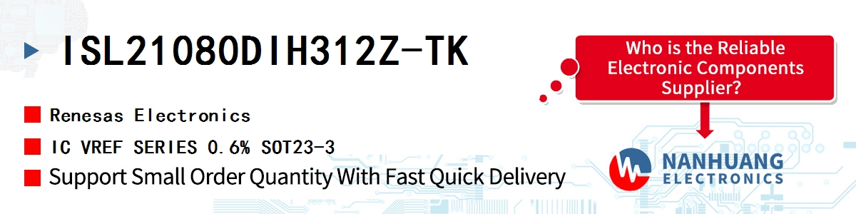 ISL21080DIH312Z-TK Renesas IC VREF SERIES 0.6% SOT23-3