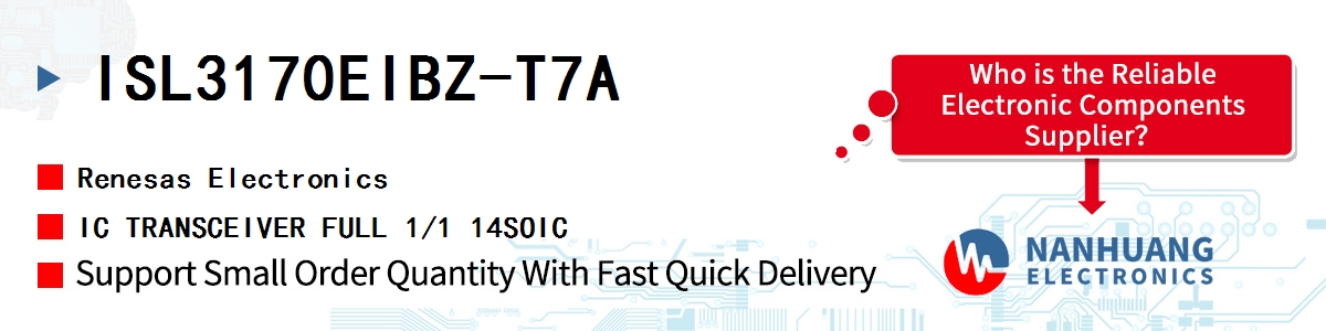 ISL3170EIBZ-T7A Renesas IC TRANSCEIVER FULL 1/1 14SOIC
