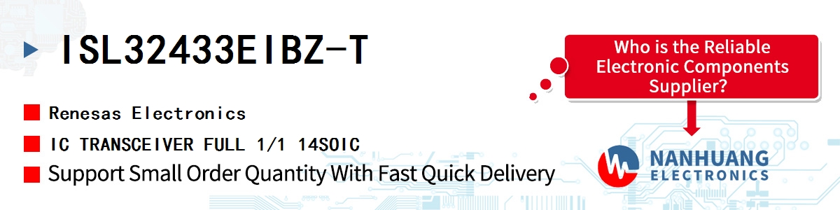 ISL32433EIBZ-T Renesas IC TRANSCEIVER FULL 1/1 14SOIC