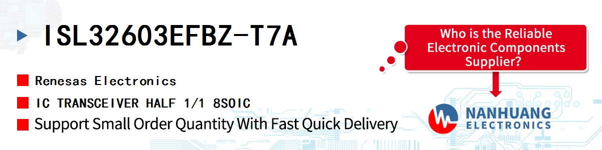 ISL32603EFBZ-T7A Renesas IC TRANSCEIVER HALF 1/1 8SOIC