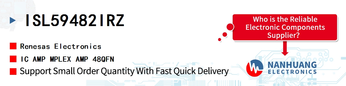 ISL59482IRZ Renesas IC AMP MPLEX AMP 48QFN