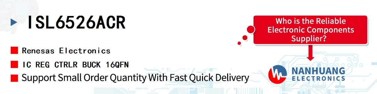 ISL6526ACR Renesas IC REG CTRLR BUCK 16QFN