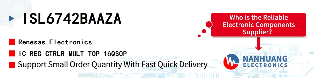 ISL6742BAAZA Renesas IC REG CTRLR MULT TOP 16QSOP