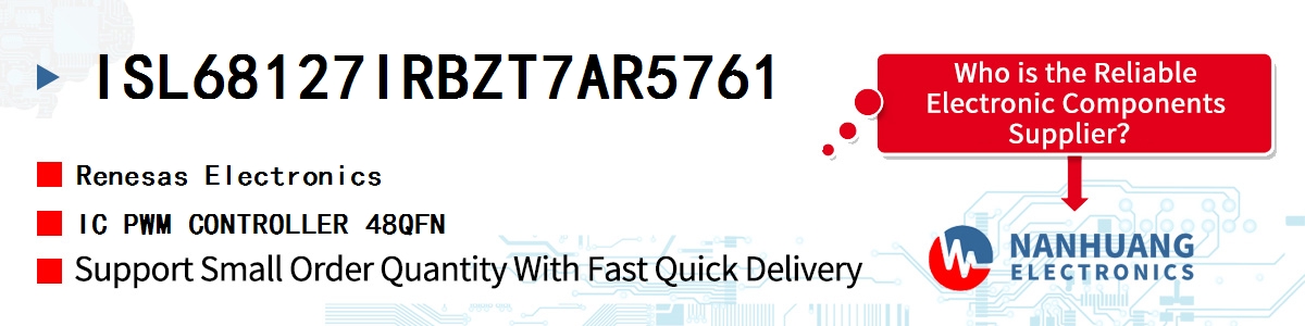 ISL68127IRBZT7AR5761 Renesas IC PWM CONTROLLER 48QFN