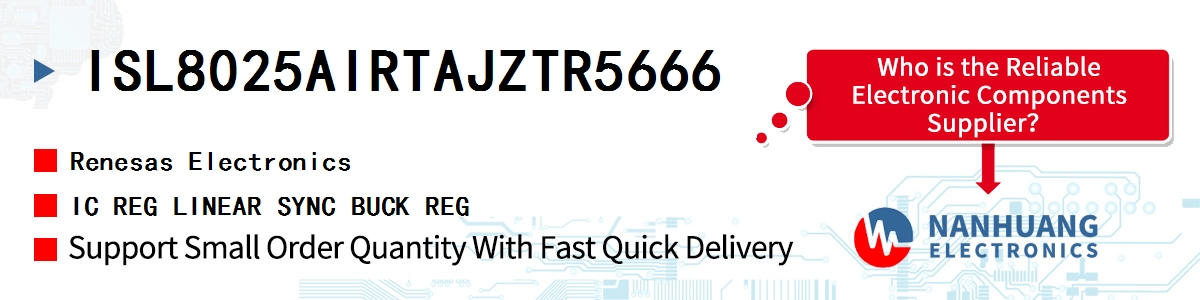 ISL8025AIRTAJZTR5666 Renesas IC REG LINEAR SYNC BUCK REG