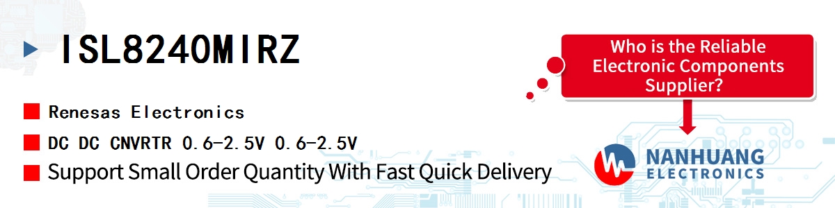 ISL8240MIRZ Renesas DC DC CNVRTR 0.6-2.5V 0.6-2.5V