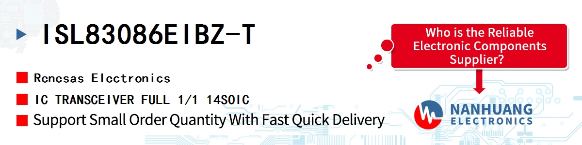 ISL83086EIBZ-T Renesas IC TRANSCEIVER FULL 1/1 14SOIC