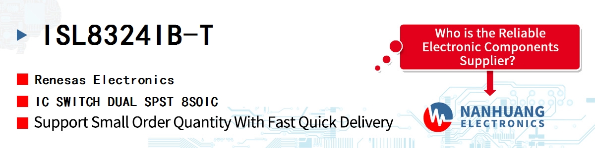 ISL8324IB-T Renesas IC SWITCH DUAL SPST 8SOIC