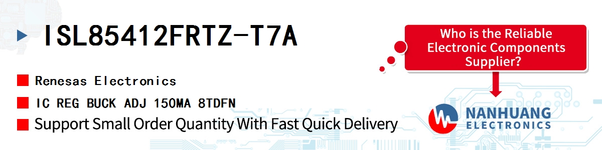 ISL85412FRTZ-T7A Renesas IC REG BUCK ADJ 150MA 8TDFN