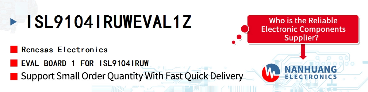 ISL9104IRUWEVAL1Z Renesas EVAL BOARD 1 FOR ISL9104IRUW