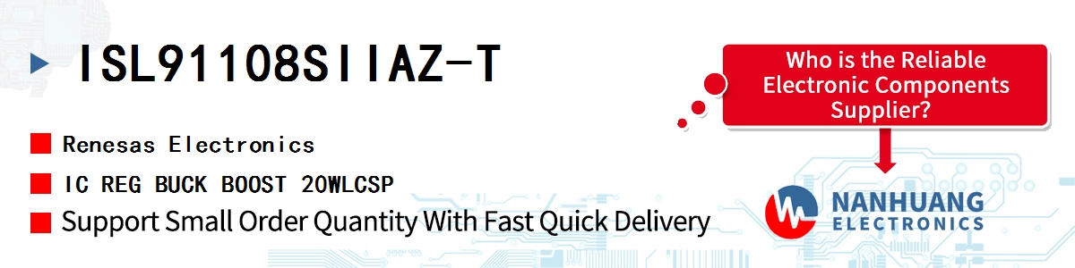 ISL91108SIIAZ-T Renesas IC REG BUCK BOOST 20WLCSP