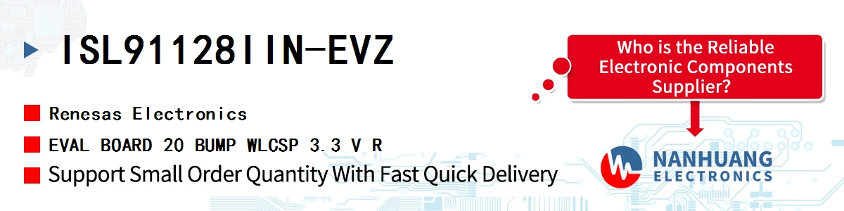 ISL91128IIN-EVZ Renesas EVAL BOARD 20 BUMP WLCSP 3.3 V R