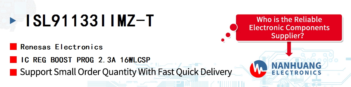 ISL91133IIMZ-T Renesas IC REG BOOST PROG 2.3A 16WLCSP
