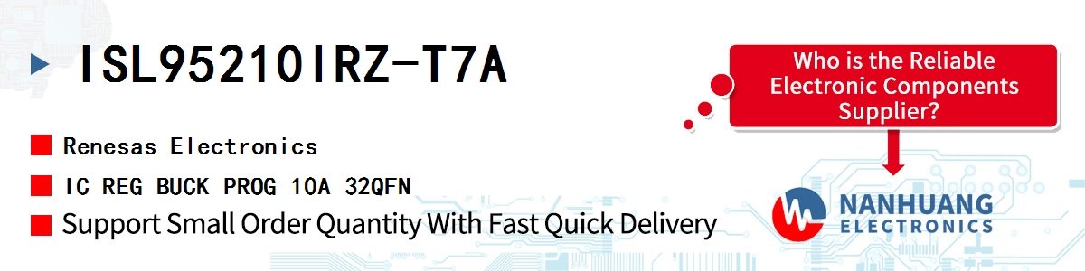 ISL95210IRZ-T7A Renesas IC REG BUCK PROG 10A 32QFN
