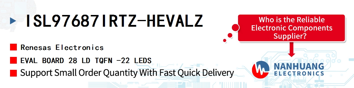 ISL97687IRTZ-HEVALZ Renesas EVAL BOARD 28 LD TQFN -22 LEDS