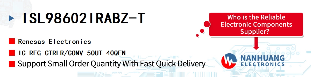 ISL98602IRABZ-T Renesas IC REG CTRLR/CONV 5OUT 40QFN