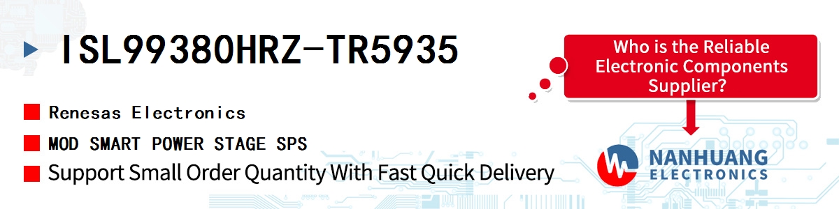 ISL99380HRZ-TR5935 Renesas MOD SMART POWER STAGE SPS