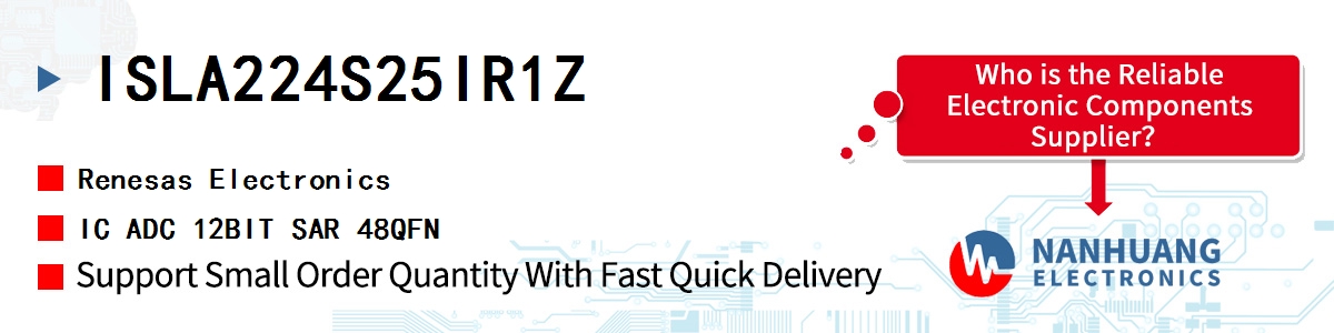 ISLA224S25IR1Z Renesas IC ADC 12BIT SAR 48QFN
