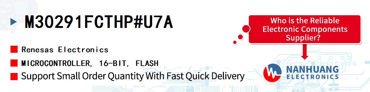 M30291FCTHP#U7A Renesas MICROCONTROLLER, 16-BIT, FLASH