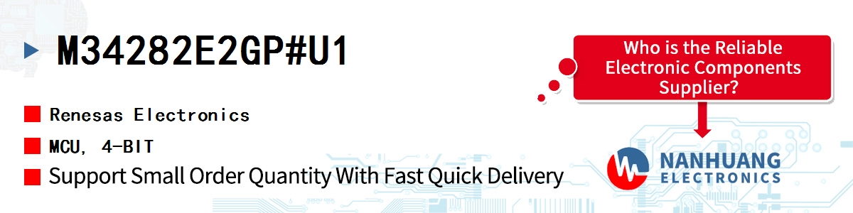 M34282E2GP#U1 Renesas MCU, 4-BIT