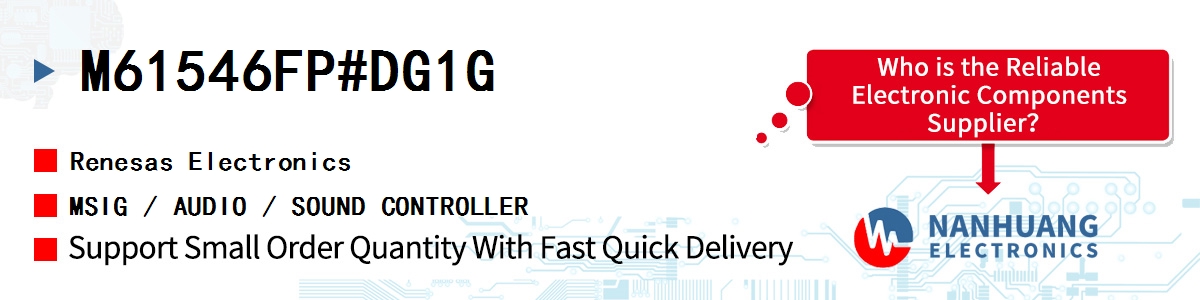 M61546FP#DG1G Renesas MSIG / AUDIO / SOUND CONTROLLER